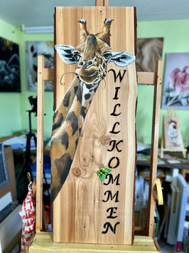 Acrylmalerei auf Holztafel