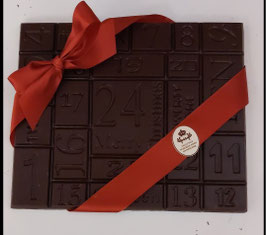Adventskalender mit Zartbitterschokolade