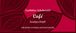 Zartbitter Schokoladentafel  70% mit "Cafe"