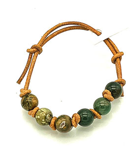 AVENTURIN mit OZEANJASPIS - Kugelarmband