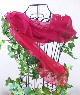 Schal MOHNBLÜTE - Seidenchiffon 45x175cm