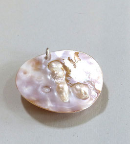 MUSCHELSCHALE - Anhänger rund