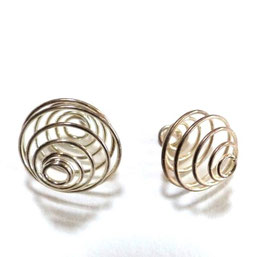 STEINHALTER Spiralig - versilbert