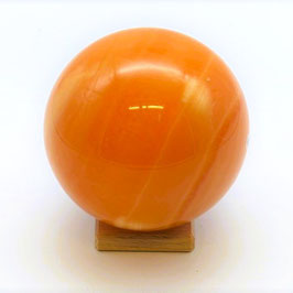 CALCIT, Orangencalcit, Kugel