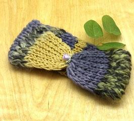 Stirnband WINTERFLAUSCH aus Wolle handgestrickt, 10x48cm