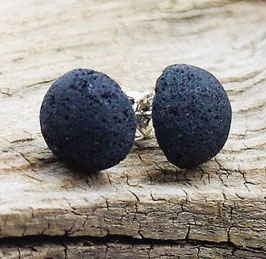 LAVA, schwarz - Ohrstecker