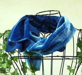 Samtschal BLAUSPIEL - aus Seide und Viscose