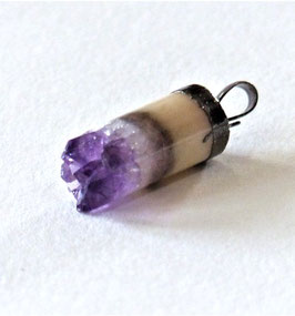 AMETHYST - Anhänger mit Silberfassung