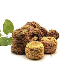 Garnkomposition (400g) Naturgarne in den harmonischen Farben Ocker, Orangebraun, Altgold