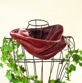 Samtloop BROWNIE - Viscose und Seide 25x70cm