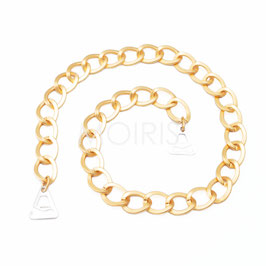 Lucy Gold 11mm - BH-Schmuckträger Kette goldfarben matt