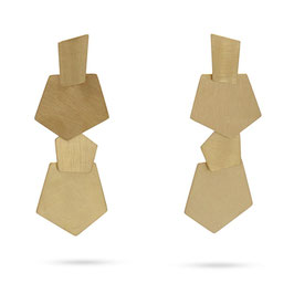 ANARTXY - Boucles d'oreilles longues Malmö Dorée