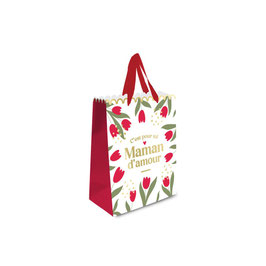 Pochette cadeau "Maman d'amour" petit modèle ☺