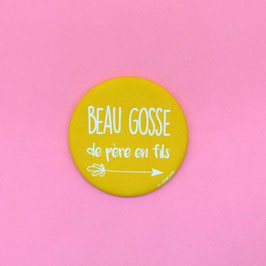 LES CORNICHONS - Magnet décapsuleur "Beau gosse de père en fils"