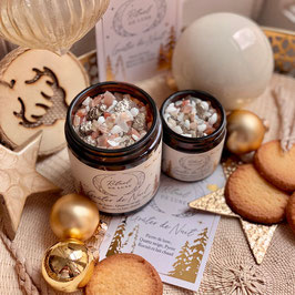 RITUEL DE LUNE - BOUGIE GOÛTER DE NUIT - Quartz Neige-Pierre de Lune-Pyrite-Biscuit -Lait Chaud