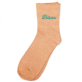 S - Chaussettes à paillettes "brodées" ☺