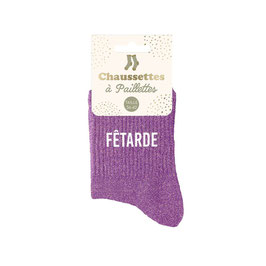 Chaussette Paillettes "Fêtarde"