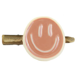 LOVE IBIZA - BARRETTE SMILEY CRÈME BRUNE