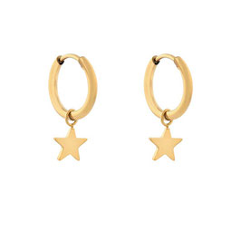 Essentialistics BOUCLES D'OREILLES STAR (S) GOLD