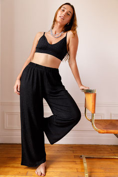 WE ARE JOLIES - Pantalon Lurex - Noir