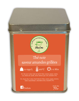 TeaLou - Thé noir saveur amandes grillées