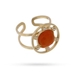 ANARTXY - Bague Anthurium - Orange