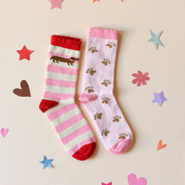 ROCKAHULA - Lot 2 paires de chaussettes à motif de chien saucisse