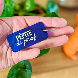 BABELUTTE.atelier - Porte-clé bleu translucide