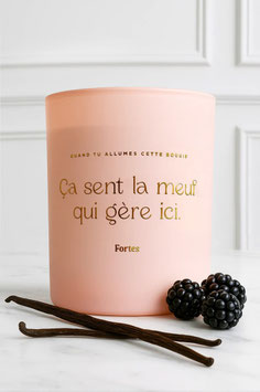 FORTES - Tu gères meuf - La Bougie Gold Vanille Mûre