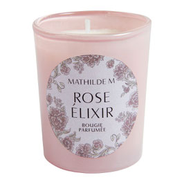 Mathilde M - Bougie parfumée Octobre Rose 55 g - Rose Élixir