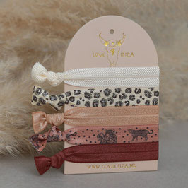 LOVE IBIZA - Ibiza Elastic Bands Leopard Brown