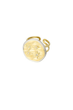 Bague ronde avec étoiles