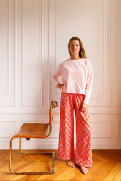 WE ARE JOLIES - Pyjama Manches Longues Coton BIO - Damier Flowers