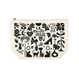 Hirondelles & Cie - Trousse rectangulaire PM "La vie est belle"