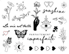 SIOOU - Tatouage éphémère : Mini Tendance