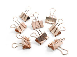 BINDER CLIPS COPPER