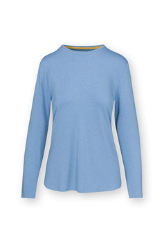 PIP STUDIO - Top à Manches Longues Melee Solid Bleu Clair