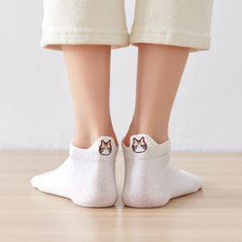 TITES CHAUSSETTES - Chaussettes Languette Chat Moustaches