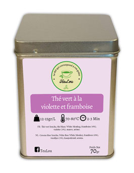 TeaLou - Thé vert à la violette et framboise