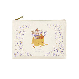 Hirondelles & Cie - Trousse rectangulaire PM "Bouquet d'amour" (mallette)
