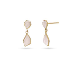 ANARTXY - Boucles d'oreilles Cyclamen Dorée