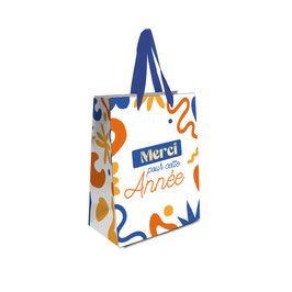 S - Pochette cadeau "Merci pour cette annee" petit modèle ☺