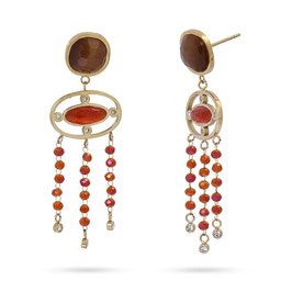 ANARTXY - Boucles d'oreilles Alhelí Orange