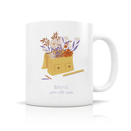 HIRONDELLE & CIE - Mug céramique 350ml "Bouquet d'amour" (merci mallette)