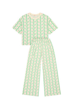 WE ARE JOLIES - Pyjama Long Coton BIO Vagues Provençales