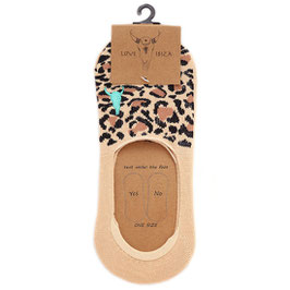 [LOVE IBIZA] CHAUSSETTES SNEAKER LEOPARD BEIGE