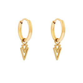 Essentialistics - Boucle d'oreille small with pendant open triangles