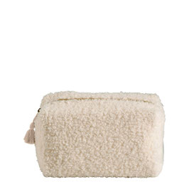 Mathilde M -  Trousse de toilette rectangulaire Bouclette écrue - Petit modèle