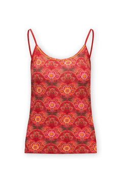 PIP STUDIO - Top Sans Manches Fiesta de Flamencos Rouge M