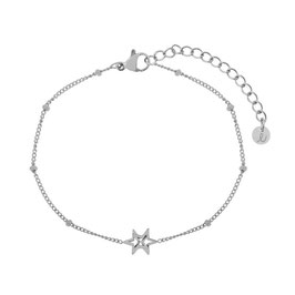 Essentialistics BRACELET Share stars argenté